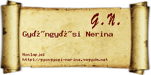 Gyöngyösi Nerina névjegykártya
